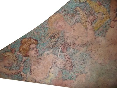 Allegorie van de lyriek - Plafond driehoek boven het publiek van het gemeentelijk theater van Rio de Janeiro door Eliseu Visconti